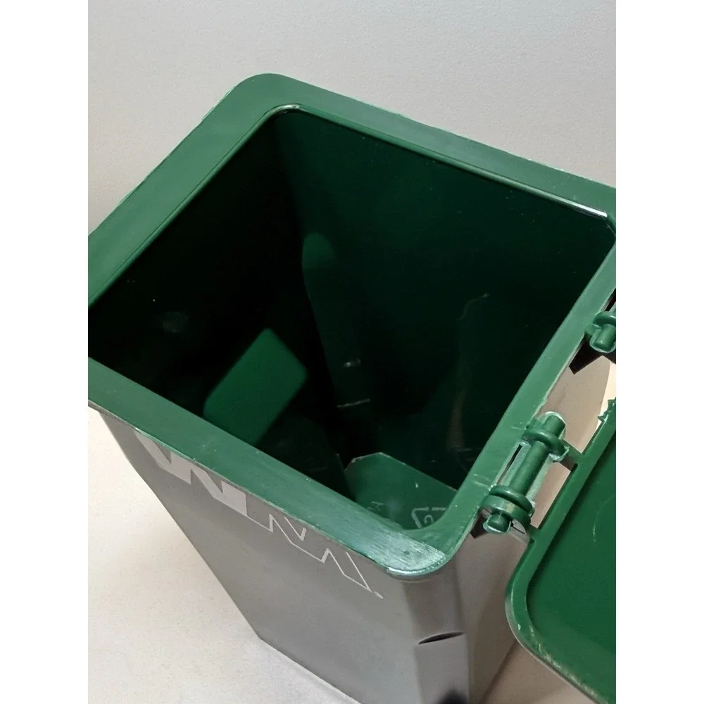 WM Waste Management Mini Trash Can DUMPSTER Collector Desk Pen Holder 5
